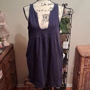 J Crew Sleeveless Navy Blue Dress W/ Ppckets Size Small